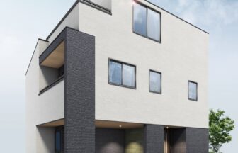 建築オーダーパース。茅ヶ崎市の戸建・外観。