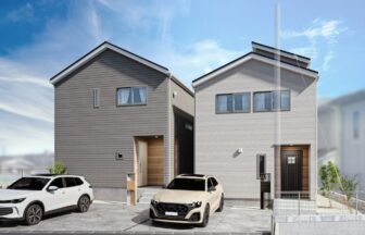 建築オーダーパース。板橋区の戸建・外観。