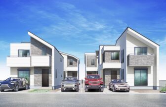 建築オーダーパース。立川市の戸建・外観。