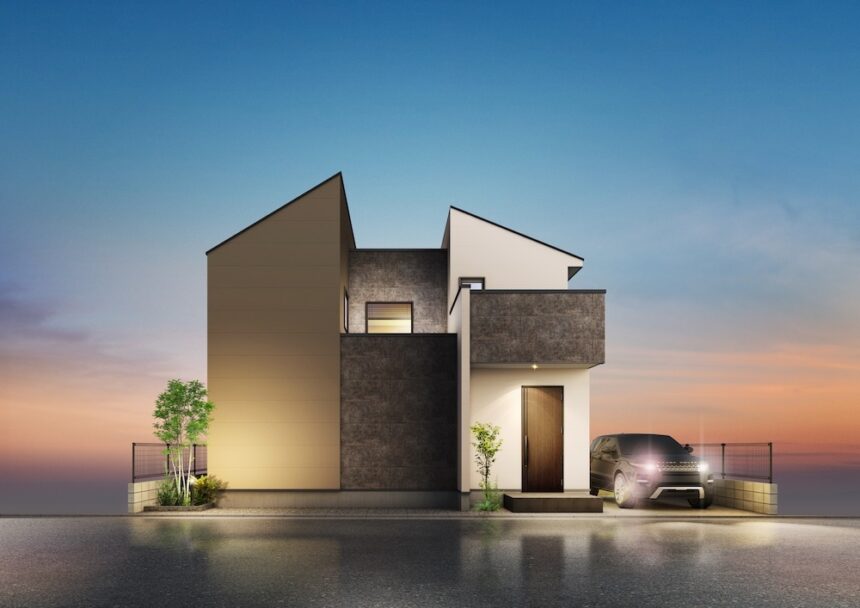 建築パース | 三鷹市の戸建・外観 - 519