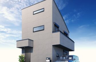建築オーダーパース。三鷹市の戸建・外観。