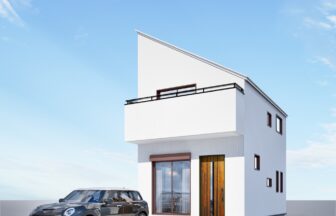 建築オーダーパース。三鷹市の戸建・外観。