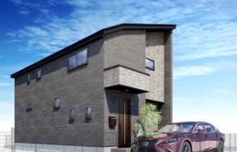 建築オーダーパース。町田市の戸建・外観。