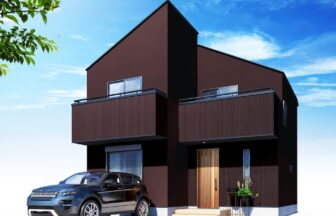 建築オーダーパース。日野市の戸建・外観。