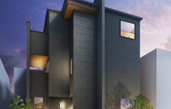 建築オーダーパース。板橋区の戸建・外観。