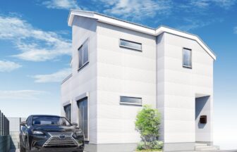 建築オーダーパース。杉並区の戸建・外観。