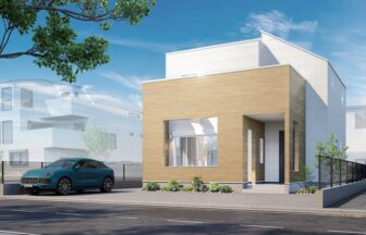 建築オーダーパース。昭島市の戸建・外観。