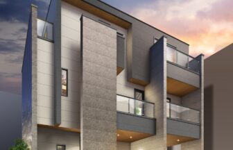 建築パース。市川市の戸建・外観。