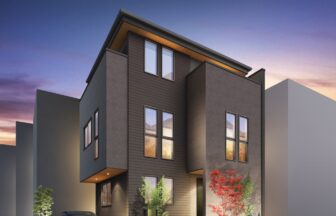 建築オーダーパース。品川区の戸建・外観。