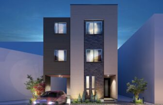 建築オーダーパース。さいたま市の戸建・外観。