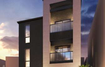 建築オーダーパース。世田谷区の戸建・外観。