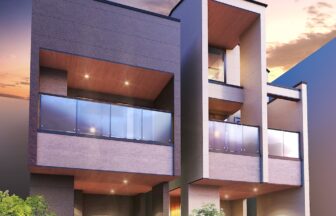 建築オーダーパース。横浜市の戸建・外観。