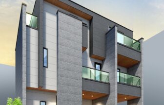 建築パース。市川市の戸建・外観。