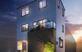 建築オーダーパース。さいたま市の戸建・外観。