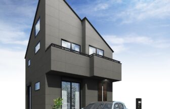 建築オーダーパース。稲城市の戸建・外観。