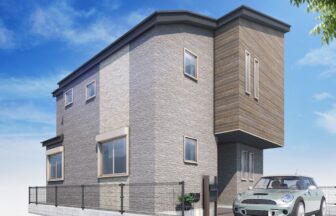 建築オーダーパース。板橋区の戸建・外観。