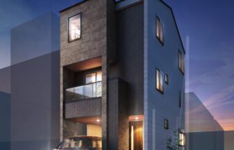 建築オーダーパース。川口市の戸建・外観。