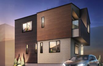 建築オーダーパース。川口市の戸建・外観。
