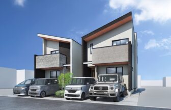 建築パース。さいたま市の戸建・外観。