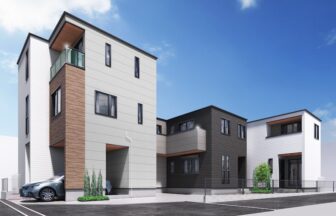 建築オーダーパース。横浜市の戸建・外観。