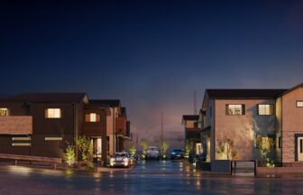 建築オーダーパース。さいたま市の戸建・外観。