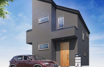 建築オーダーパース。小平市の戸建・外観。