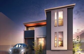 建築オーダーパース。上尾市の戸建・外観。