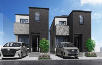 建築パース。川口市の戸建・外観。