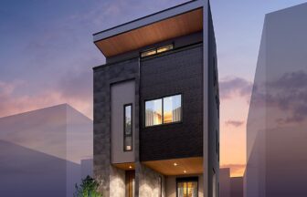 建築オーダーパース。川口市の戸建・外観。