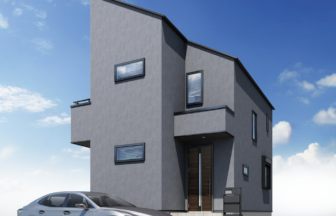 建築オーダーパース。小金井市の戸建・外観。