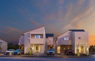 建築オーダーパース。青梅市の戸建・外観。