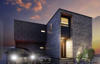 建築オーダーパース。上尾市の戸建・外観。