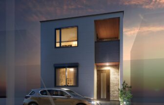 建築オーダーパース。川口市の戸建・外観。